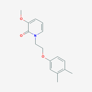 molecular formula C16H19NO3 B5640058 1-[2-(3,4-dimethylphenoxy)ethyl]-3-methoxypyridin-2(1H)-one 