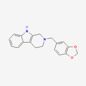 molecular formula C19H18N2O2 B5640059 2-(1,3-benzodioxol-5-ylmethyl)-2,3,4,9-tetrahydro-1H-beta-carboline 