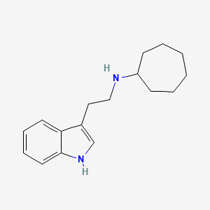 molecular formula C17H24N2 B5640066 N-[2-(1H-indol-3-yl)ethyl]cycloheptanamine 