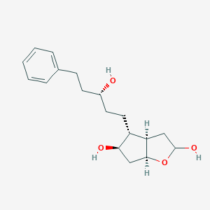 molecular formula C18H26O4 B056401 (3aR,4R,5R,6aS)-4-((R)-3-羟基-5-苯基戊基)六氢-2H-环戊[b]呋喃-2,5-二醇 CAS No. 352276-28-9
