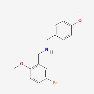 molecular formula C16H18BrNO2 B5640112 (5-bromo-2-methoxybenzyl)(4-methoxybenzyl)amine CAS No. 355382-43-3