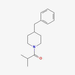 molecular formula C16H23NO B5640176 4-benzyl-1-isobutyrylpiperidine 