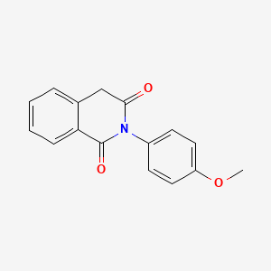 molecular formula C16H13NO3 B5640221 2-(4-methoxyphenyl)-1,3(2H,4H)-isoquinolinedione CAS No. 60462-91-1