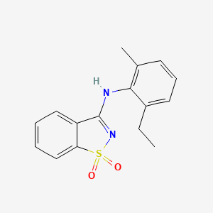 N-(2-ethyl-6-methylphenyl)-1,2-benzisothiazol-3-amine 1,1-dioxide