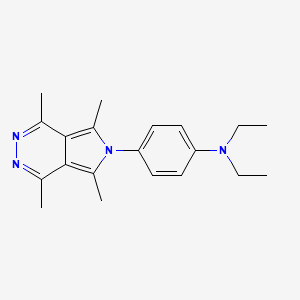 molecular formula C20H26N4 B5640266 N,N-diethyl-4-(1,4,5,7-tetramethyl-6H-pyrrolo[3,4-d]pyridazin-6-yl)aniline 