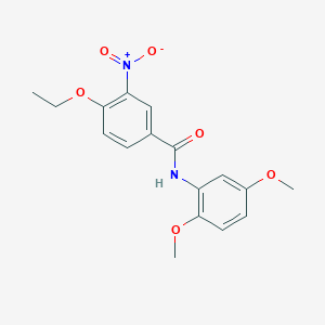 molecular formula C17H18N2O6 B5640290 N-(2,5-dimethoxyphenyl)-4-ethoxy-3-nitrobenzamide CAS No. 5756-19-4