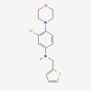 3-chloro-4-(4-morpholinyl)-N-(2-thienylmethyl)aniline