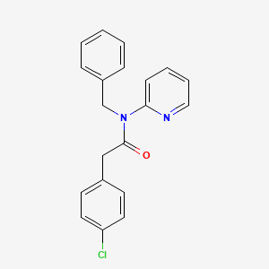 molecular formula C20H17ClN2O B5640306 N-benzyl-2-(4-chlorophenyl)-N-2-pyridinylacetamide 