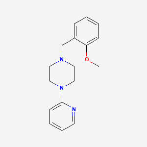molecular formula C17H21N3O B5640308 1-(2-methoxybenzyl)-4-(2-pyridinyl)piperazine 