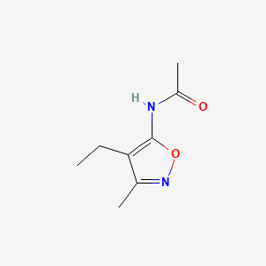 molecular formula C8H12N2O2 B564033 N-(4-Ethyl-3-methylisoxazol-5-yl)acetamide CAS No. 101251-30-3