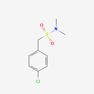 molecular formula C9H12ClNO2S B5640349 1-(4-chlorophenyl)-N,N-dimethylmethanesulfonamide 