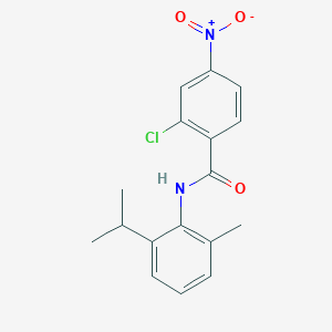 molecular formula C17H17ClN2O3 B5640359 2-chloro-N-(2-isopropyl-6-methylphenyl)-4-nitrobenzamide 