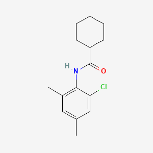 molecular formula C15H20ClNO B5640383 N-(2-chloro-4,6-dimethylphenyl)cyclohexanecarboxamide 
