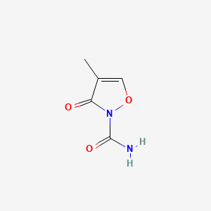 molecular formula C5H6N2O3 B564041 4-Methyl-3-oxoisoxazole-2(3H)-carboxamide CAS No. 110795-05-6