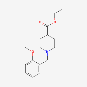 molecular formula C16H23NO3 B5640428 ethyl 1-(2-methoxybenzyl)-4-piperidinecarboxylate 