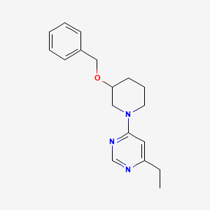 4-[3-(benzyloxy)piperidin-1-yl]-6-ethylpyrimidine
