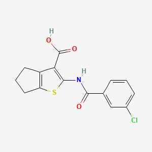 2-[(3-chlorobenzoyl)amino]-5,6-dihydro-4H-cyclopenta[b]thiophene-3-carboxylic acid
