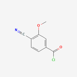 molecular formula C9H6ClNO2 B564045 4-Cyano-3-methoxybenzoyl chloride CAS No. 102362-01-6