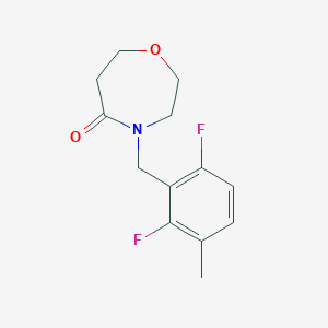 molecular formula C13H15F2NO2 B5640488 4-(2,6-difluoro-3-methylbenzyl)-1,4-oxazepan-5-one 