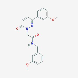 molecular formula C21H21N3O4 B5640493 N-(3-methoxybenzyl)-2-[3-(3-methoxyphenyl)-6-oxo-1(6H)-pyridazinyl]acetamide 