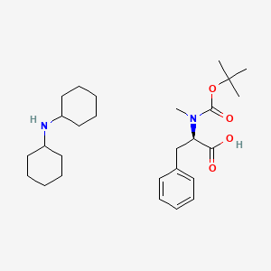 molecular formula C27H44N2O4 B564052 Boc-D-N-Me-Phe DCHA CAS No. 102185-45-5