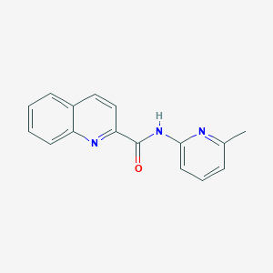 molecular formula C16H13N3O B5640641 N-(6-methyl-2-pyridinyl)-2-quinolinecarboxamide 