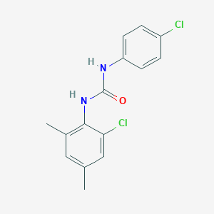 molecular formula C15H14Cl2N2O B5640686 N-(2-chloro-4,6-dimethylphenyl)-N'-(4-chlorophenyl)urea 