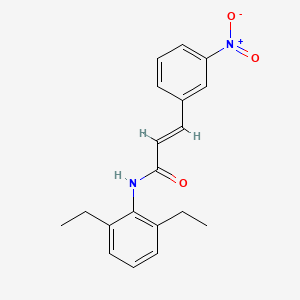 molecular formula C19H20N2O3 B5640709 N-(2,6-diethylphenyl)-3-(3-nitrophenyl)acrylamide 