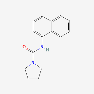 molecular formula C15H16N2O B5640825 N-1-naphthyl-1-pyrrolidinecarboxamide 