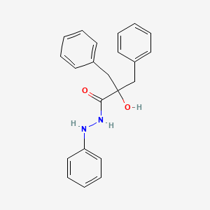 molecular formula C22H22N2O2 B5640833 2-benzyl-2-hydroxy-N',3-diphenylpropanehydrazide 