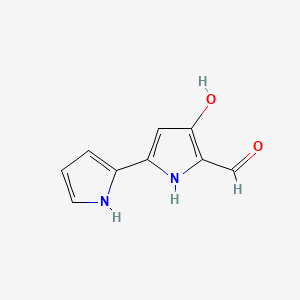 molecular formula C9H8N2O2 B564090 4-Hydroxy-2,2'-bipyrrole-5-carbaldehyde CAS No. 108929-20-0