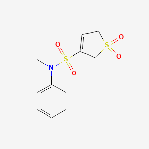 molecular formula C11H13NO4S2 B5640930 N-methyl-N-phenyl-2,5-dihydrothiophene-3-sulfonamide 1,1-dioxide 