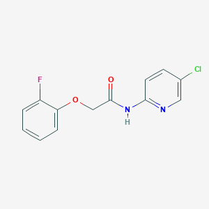 N-(5-chloro-2-pyridinyl)-2-(2-fluorophenoxy)acetamide
