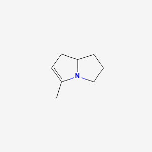 molecular formula C8H13N B564101 5-methyl-2,3,7,8-tetrahydro-1H-pyrrolizine CAS No. 100860-10-4