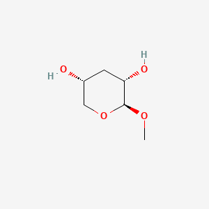 molecular formula C6H12O4 B564102 (2S,3S,5R)-2-methoxyoxane-3,5-diol CAS No. 19773-91-2