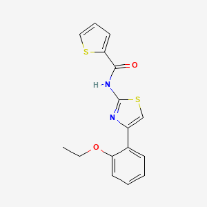 molecular formula C16H14N2O2S2 B5641022 N-[4-(2-ethoxyphenyl)-1,3-thiazol-2-yl]-2-thiophenecarboxamide 