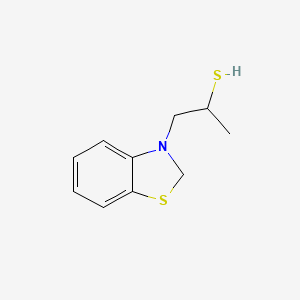 molecular formula C10H13NS2 B564104 1-(2H-1,3-benzothiazol-3-yl)propane-2-thiol CAS No. 19967-73-8