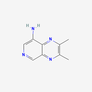molecular formula C9H10N4 B564106 2,3-二甲基吡啶并[3,4-B]吡嗪-8-胺 CAS No. 109868-80-6