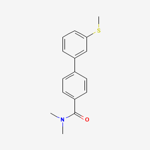 molecular formula C16H17NOS B5641097 N,N-dimethyl-3'-(methylthio)biphenyl-4-carboxamide 