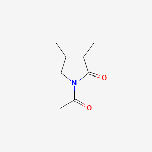 molecular formula C8H11NO2 B564111 1-Acetyl-3,4-dimethyl-1H-pyrrol-2(5H)-one CAS No. 100383-27-5