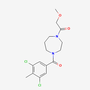 molecular formula C16H20Cl2N2O3 B5641185 1-(3,5-dichloro-4-methylbenzoyl)-4-(methoxyacetyl)-1,4-diazepane 