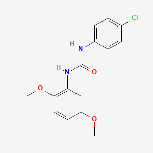 molecular formula C15H15ClN2O3 B5641239 N-(4-chlorophenyl)-N'-(2,5-dimethoxyphenyl)urea 