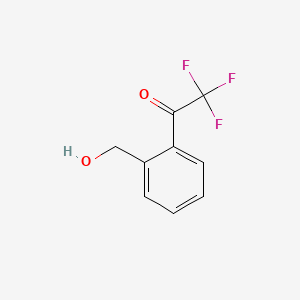 molecular formula C9H7F3O2 B564124 2,2,2-Trifluoro-1-(2-(hydroxymethyl)phenyl)ethanone CAS No. 100656-08-4