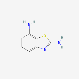 molecular formula C7H7N3S B564128 苯并[d]噻唑-2,7-二胺 CAS No. 100958-73-4