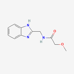 molecular formula C11H13N3O2 B5641284 N-(1H-benzimidazol-2-ylmethyl)-2-methoxyacetamide 