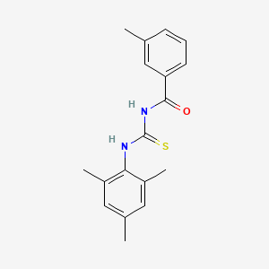 molecular formula C18H20N2OS B5641351 N-[(mesitylamino)carbonothioyl]-3-methylbenzamide 