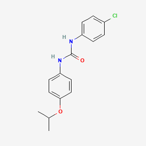 molecular formula C16H17ClN2O2 B5641392 N-(4-chlorophenyl)-N'-(4-isopropoxyphenyl)urea 