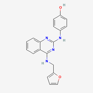 4-({4-[(2-furylmethyl)amino]-2-quinazolinyl}amino)phenol