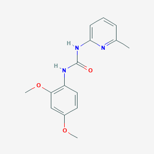 molecular formula C15H17N3O3 B5641434 N-(2,4-dimethoxyphenyl)-N'-(6-methyl-2-pyridinyl)urea 