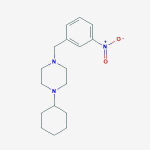 molecular formula C17H25N3O2 B5641436 1-cyclohexyl-4-(3-nitrobenzyl)piperazine 